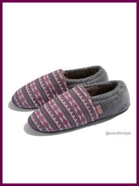 Faux Sherpa Fuzzy Indoor Slipper Ultra-Soft Foam Cushion Round Toe